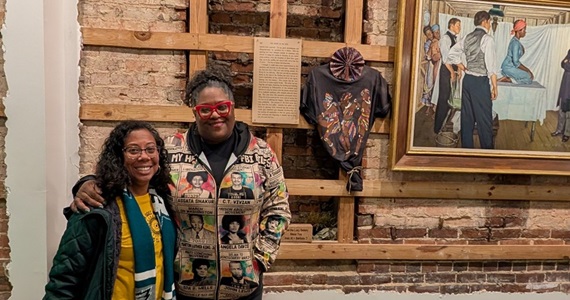 Dornsife Associate Dean for Culture, Community & Opportunity, Renee Moore and Artist and Activist, Michelle Browder who delivered P4HE Summit Keynote